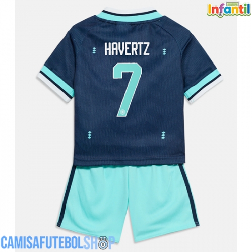 Camisa de time de futebol Alemanha Kai Havertz #7 Replicas 2º Equipamento Infantil Mundo 2026 Manga Curta (+ Calças curtas)